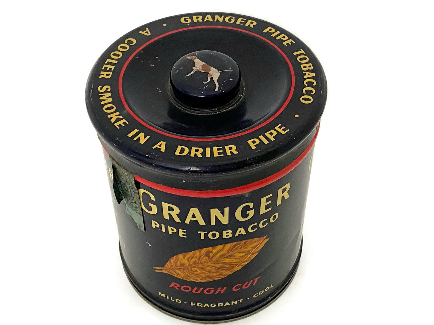 Vintage Granger Tobacco Tin with Handled Lid