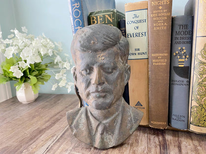 Vintage John F. Kennedy Cast Iron Plaque