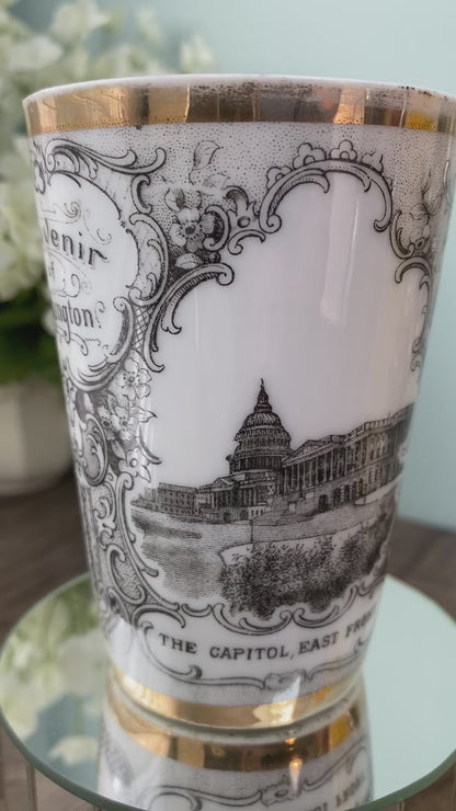 Antique Washington DC Souvenir Porcelain Cup