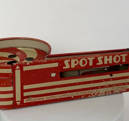 Vintage Litho Spot Shot Marble Game for Display