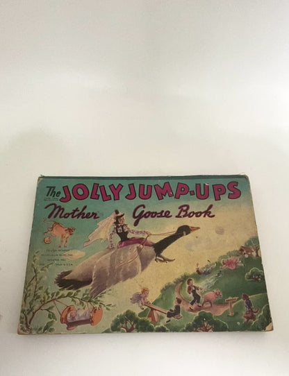 Vintage Pop Up Book, 1940s The Jolly Jump Ups Mother Goose