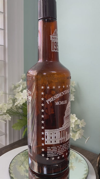 1953 Presidential Inaugural Bottle by Old Boston