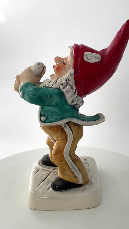 Vintage Gnome Singer Figurine by Goebel