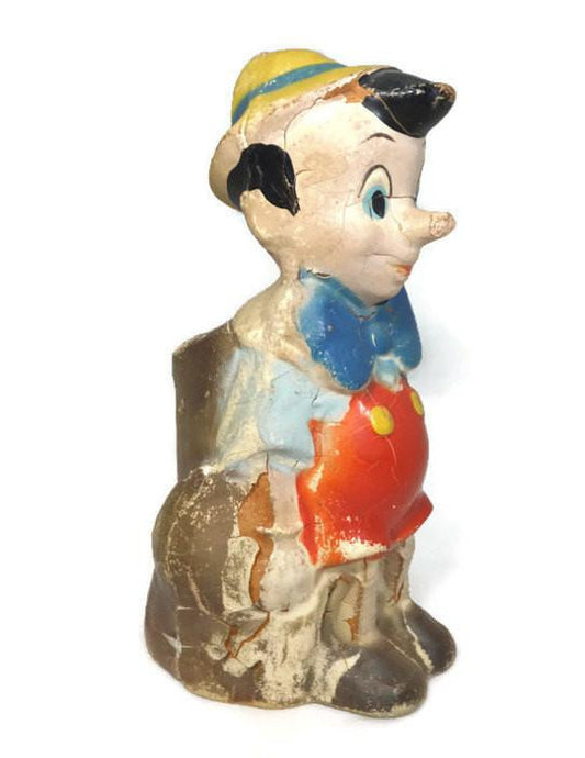 Antique Pinocchio Bank - Walt Disney Figurine - Duckwells