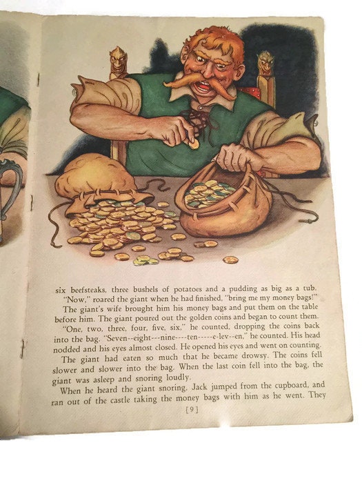 1939 Children's Book - Jack And The Beanstalk – Duckwells