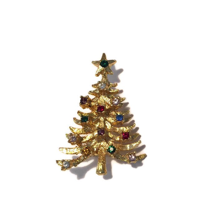 Vintage christmas tree on sale pins