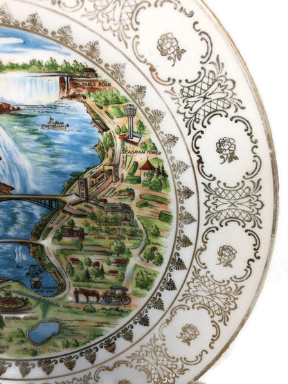 Vintage Niagara Falls Plate Made in Western Germany - Duckwells