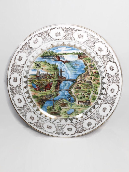 Vintage Niagara Falls Plate Made in Western Germany - Duckwells