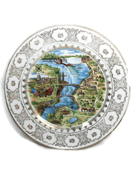 Vintage Niagara Falls Plate Made in Western Germany - Duckwells