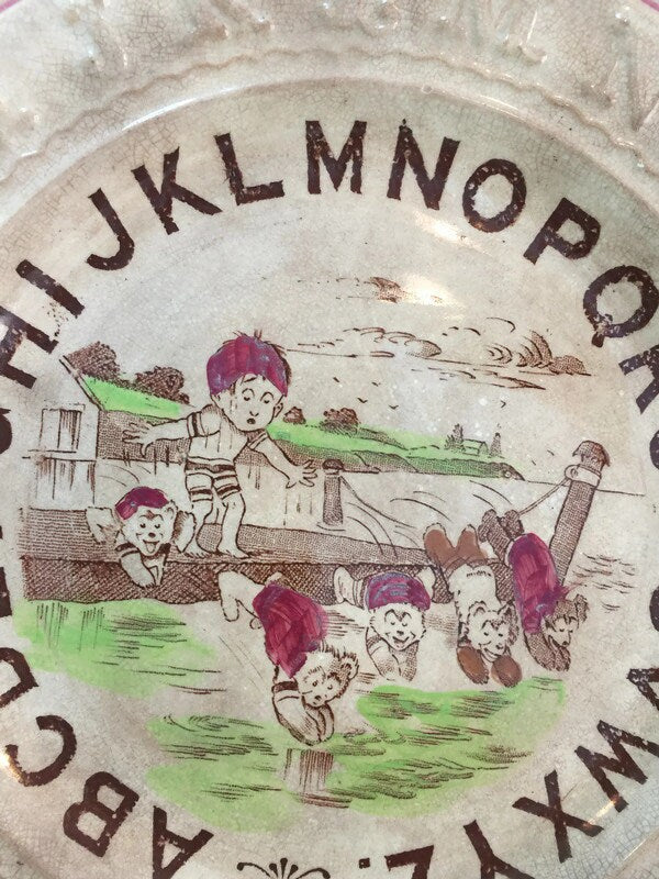 Antique Children's Alphabet Plate - Duckwells