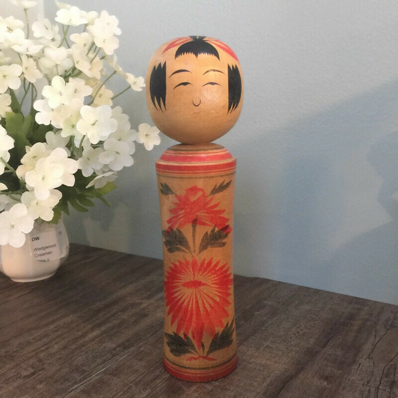 Japanese kokeshi buy dolls vintage signed