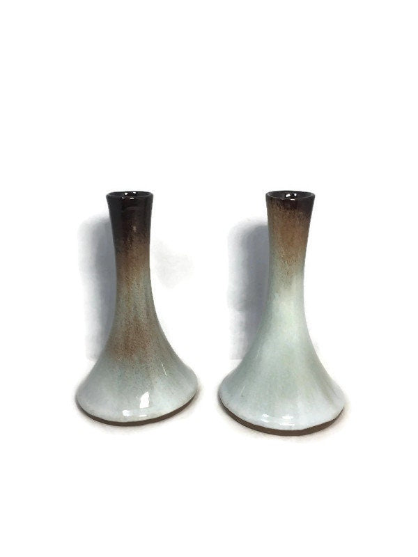 Vintage Mid Century Candleholders, Peter Pots Pottery - Duckwells