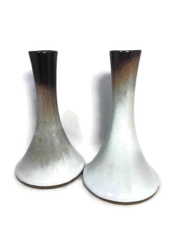 Vintage Mid Century Candleholders, Peter Pots Pottery - Duckwells