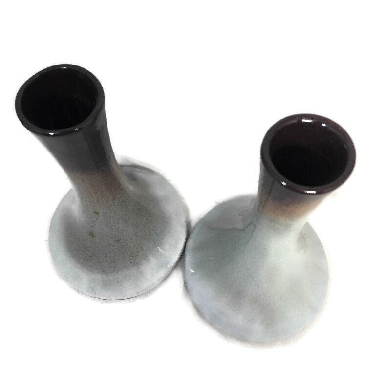 Vintage Mid Century Candleholders, Peter Pots Pottery - Duckwells