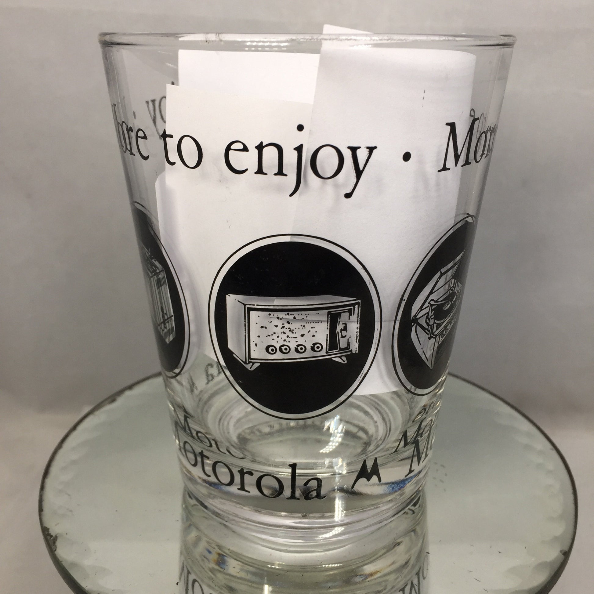 Vintage Motorola Electronics Barware Glass - Duckwells