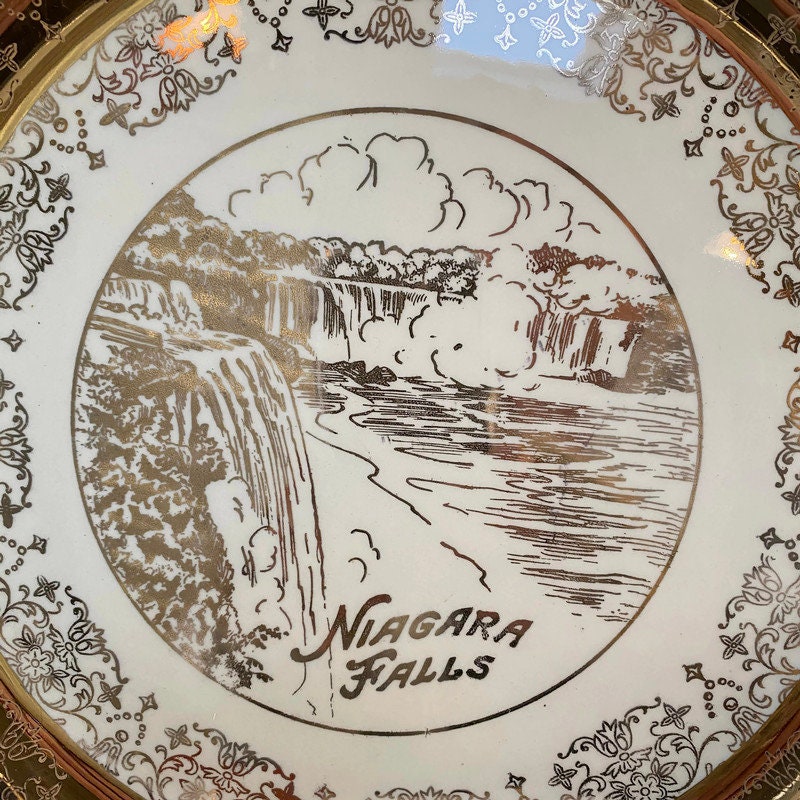 Vintage Niagara Falls Souvenir Plate - Duckwells