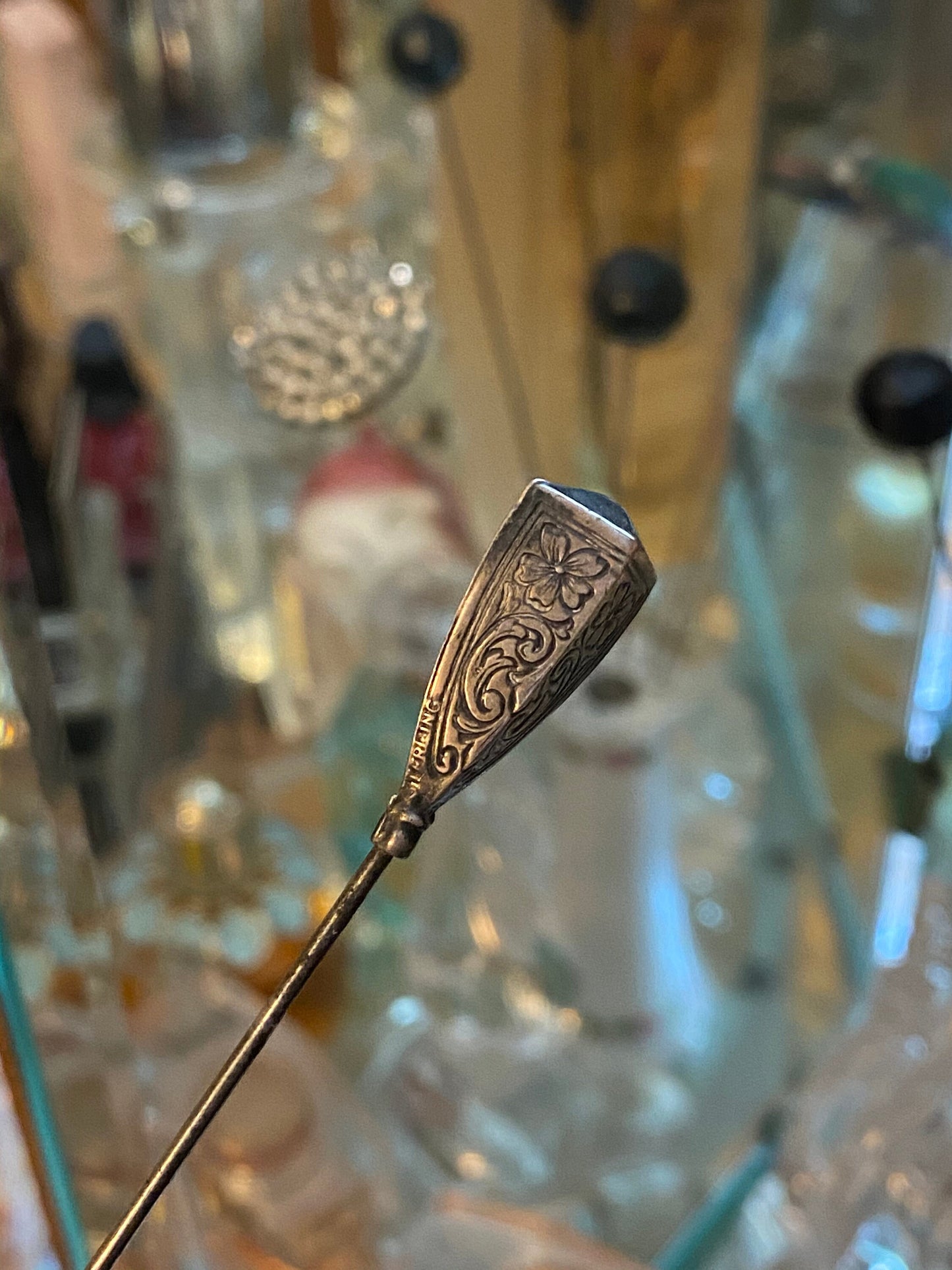Antique Sterling Hat Pin