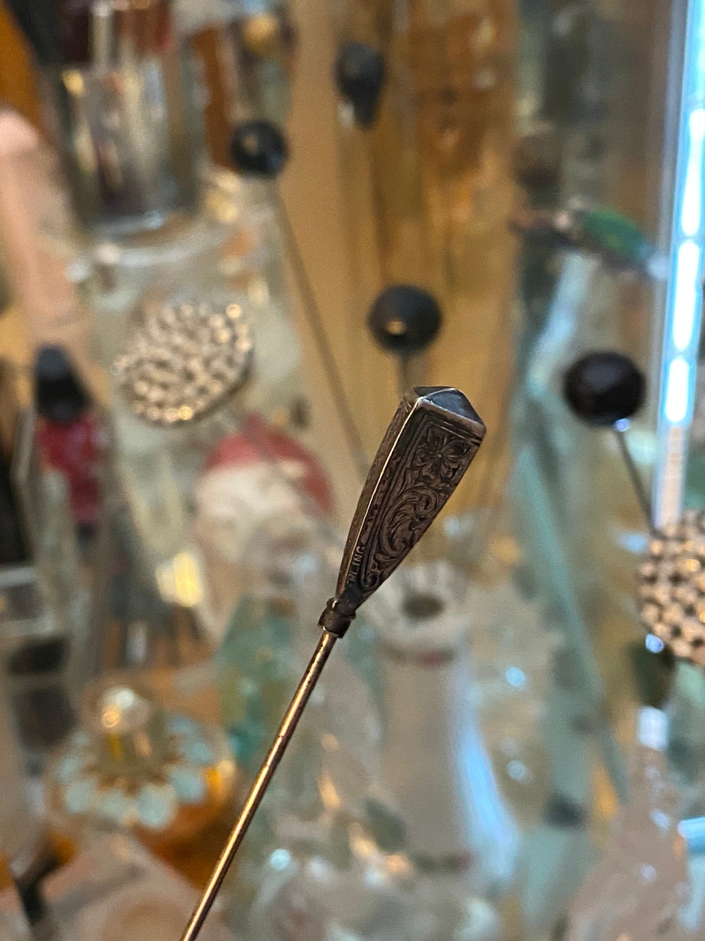 Antique Sterling Hat Pin