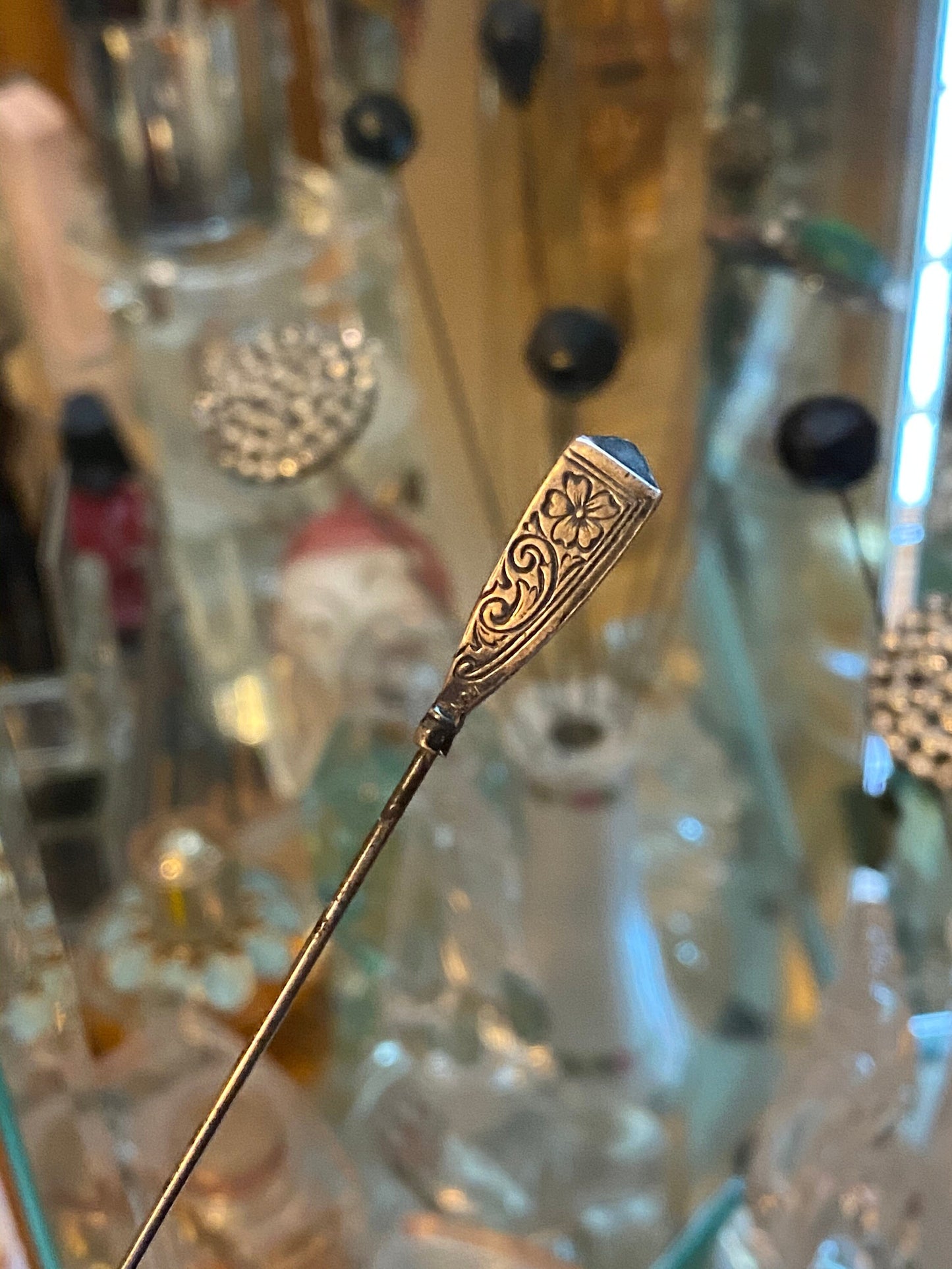 Antique Sterling Hat Pin