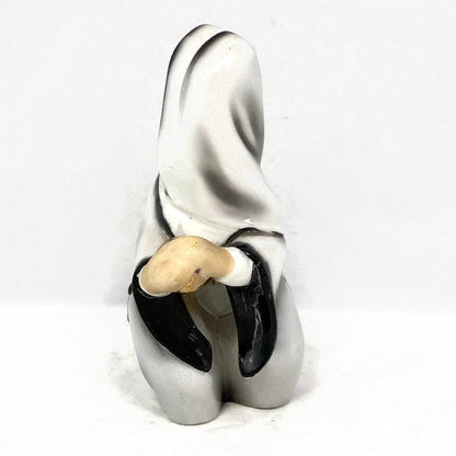 Midcentury Nun Figurine, Geo Z. Lefton Baseball Catcher