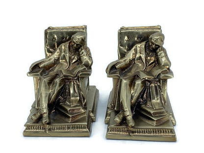 Vintage Sleeping Scholar Bookends