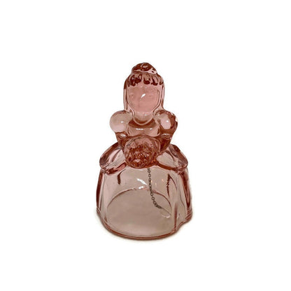 Vintage Pink Glass Bride Bell by Imperial Glass