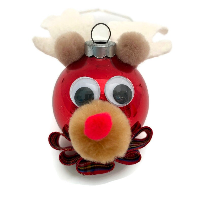 Vintage Rudolph Reindeer Christmas Ornament