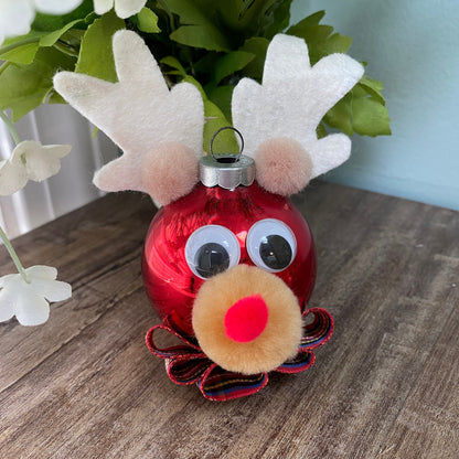 Vintage Rudolph Reindeer Christmas Ornament