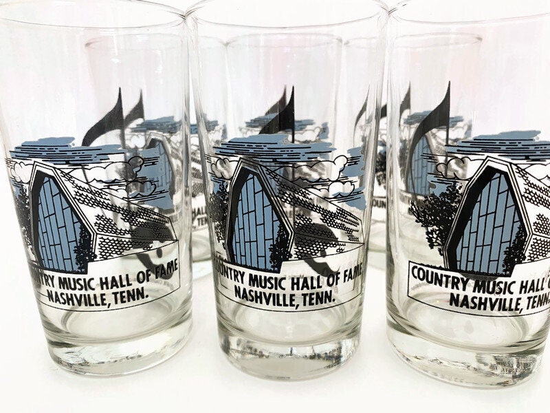 Vintage 1970s Country Music Hall of Fame Glassware