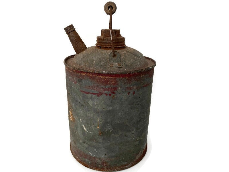 Vintage Oil Can . Antique Oil Can . Oil Can 