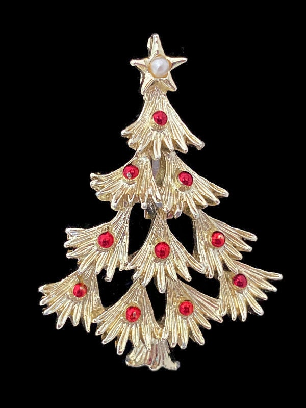 Vintage Christmas Tree Pin by Gerry's