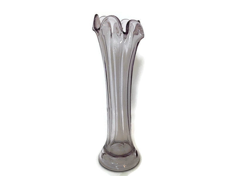 Vintage Swung Carnival Glass Vase