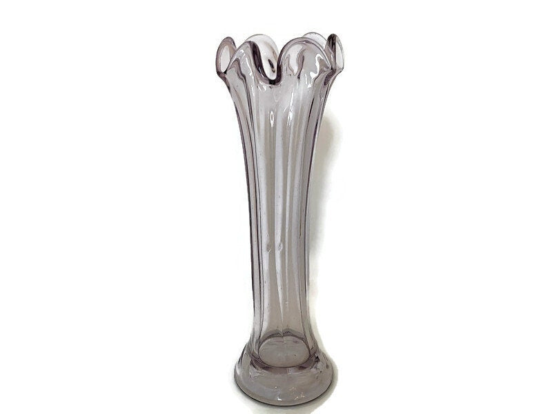 Vase online Swung Glass Black White