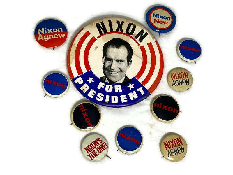 Vintage president election pins top