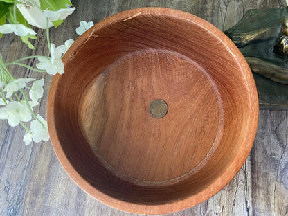 Vintage Turned Mesquite Wood Bowl