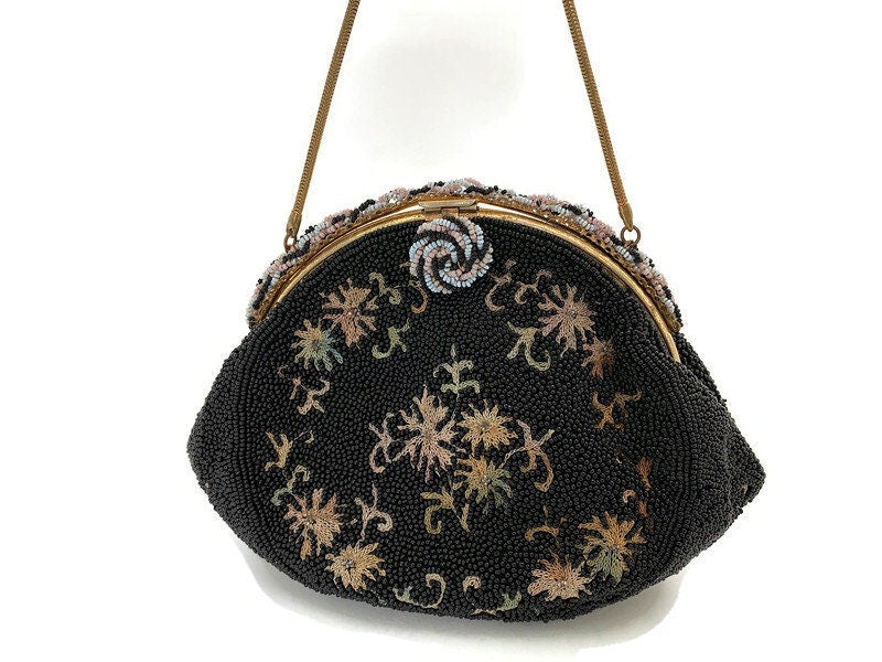 Vintage beaded 2024 purse