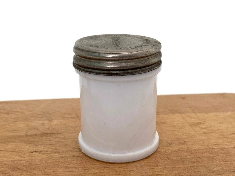 Vintage Milk Glass Jar w/Lid buying