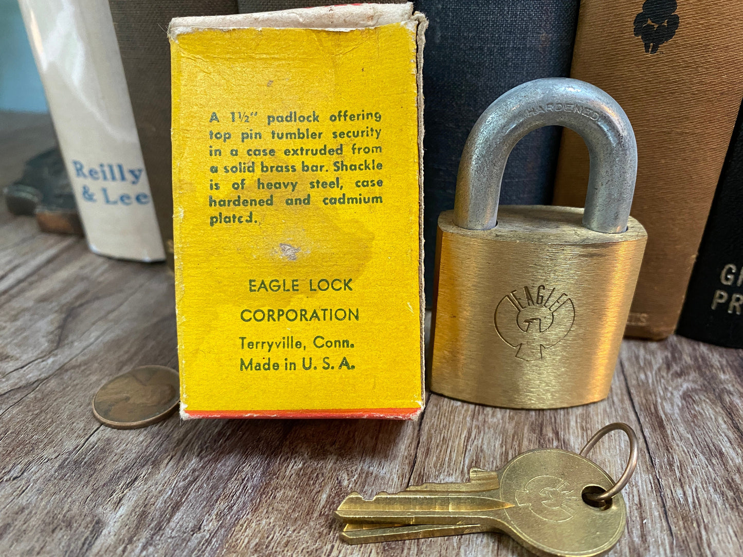 Vintage Brass Eagle Lock