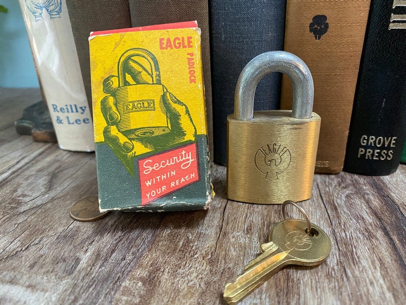 Vintage Brass Eagle Lock