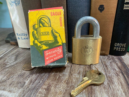 Vintage Brass Eagle Lock