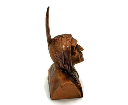 Vintage Shawmut  Native American Bust Figurine Collectible