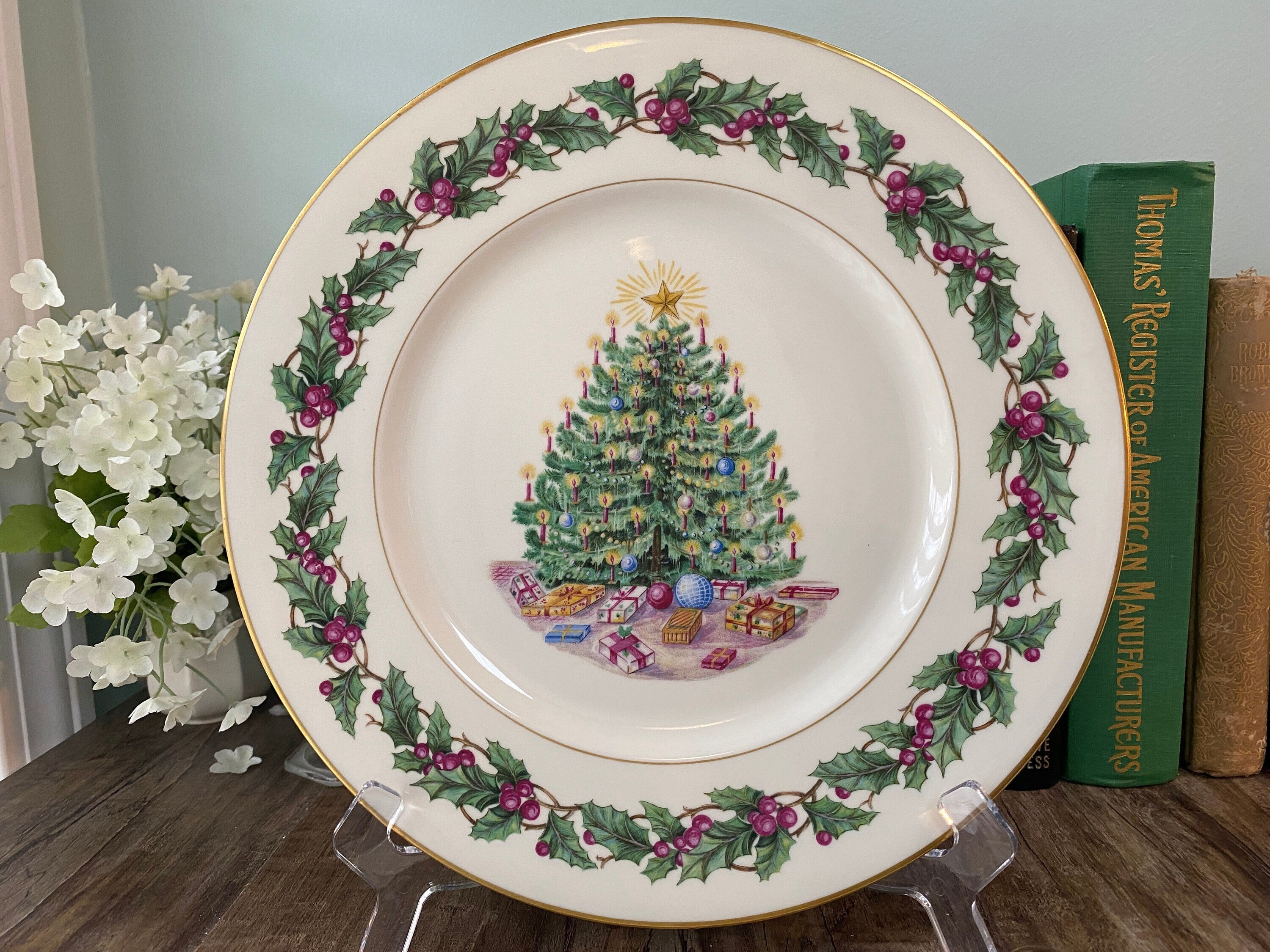 Antique christmas outlet dishes