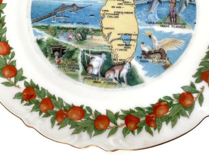 Midcentury Florida Souvenir Plate