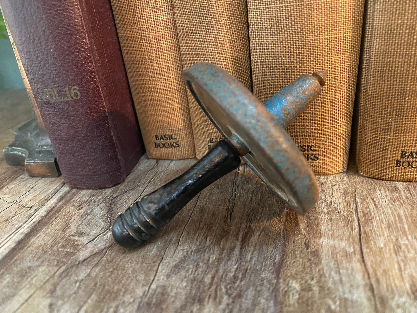 Antique Cast Iron Toy, Ro-To-Top Spinning Top