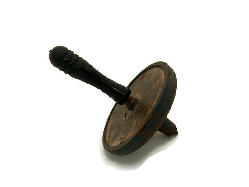 Antique Cast Iron Toy, Ro-To-Top Spinning Top