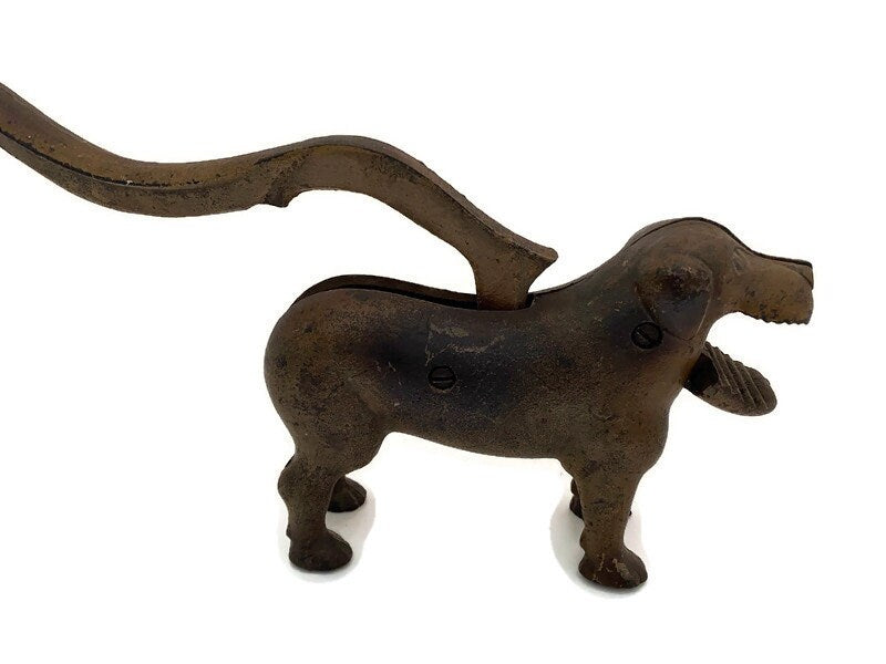 Vintage Cast Iron Dog Nutcracker