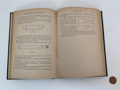 Antique First Edition Book Mathematics for Machinists