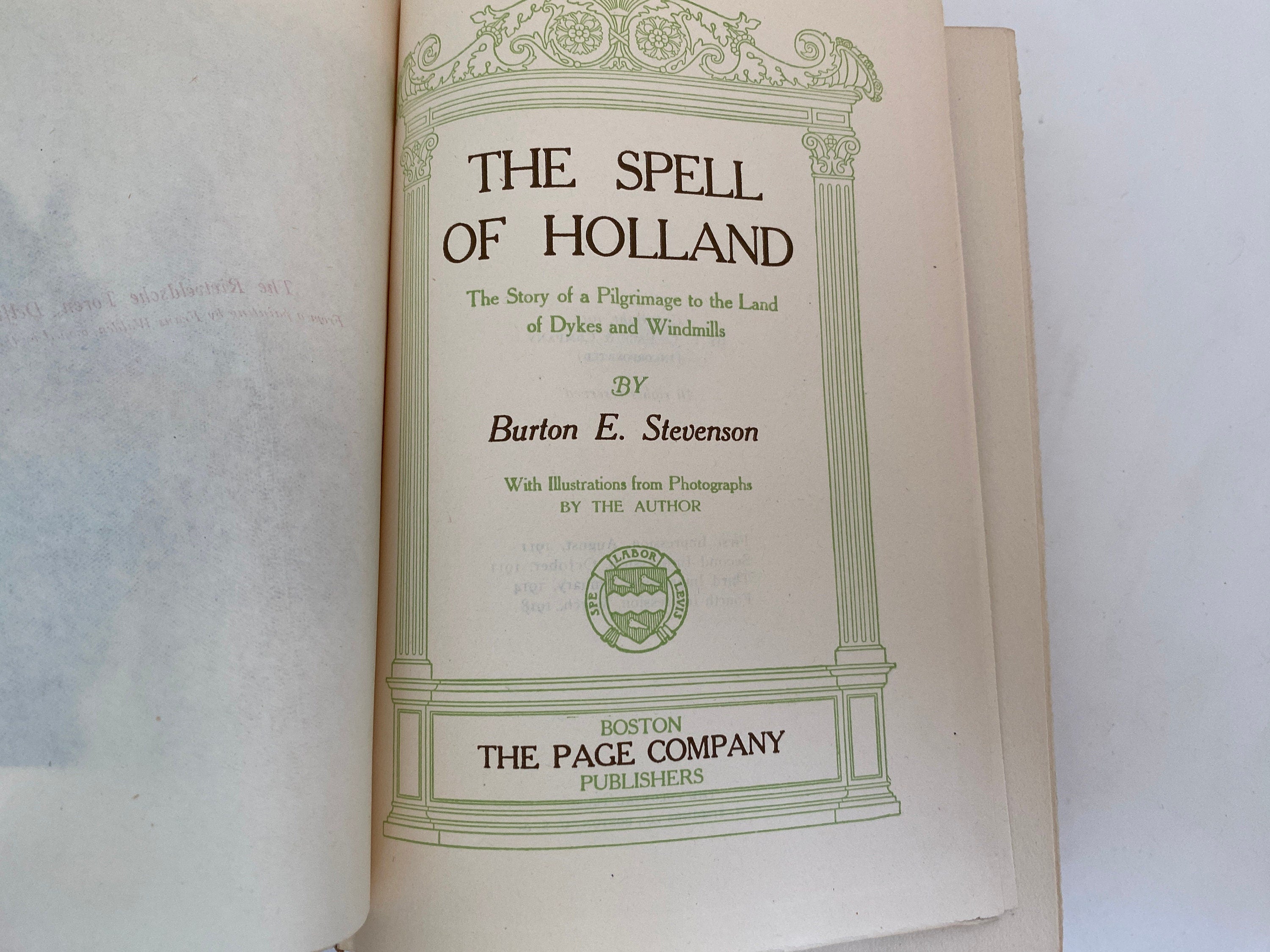 Antique Book The Spell of Holland by Burton E. Stevenson