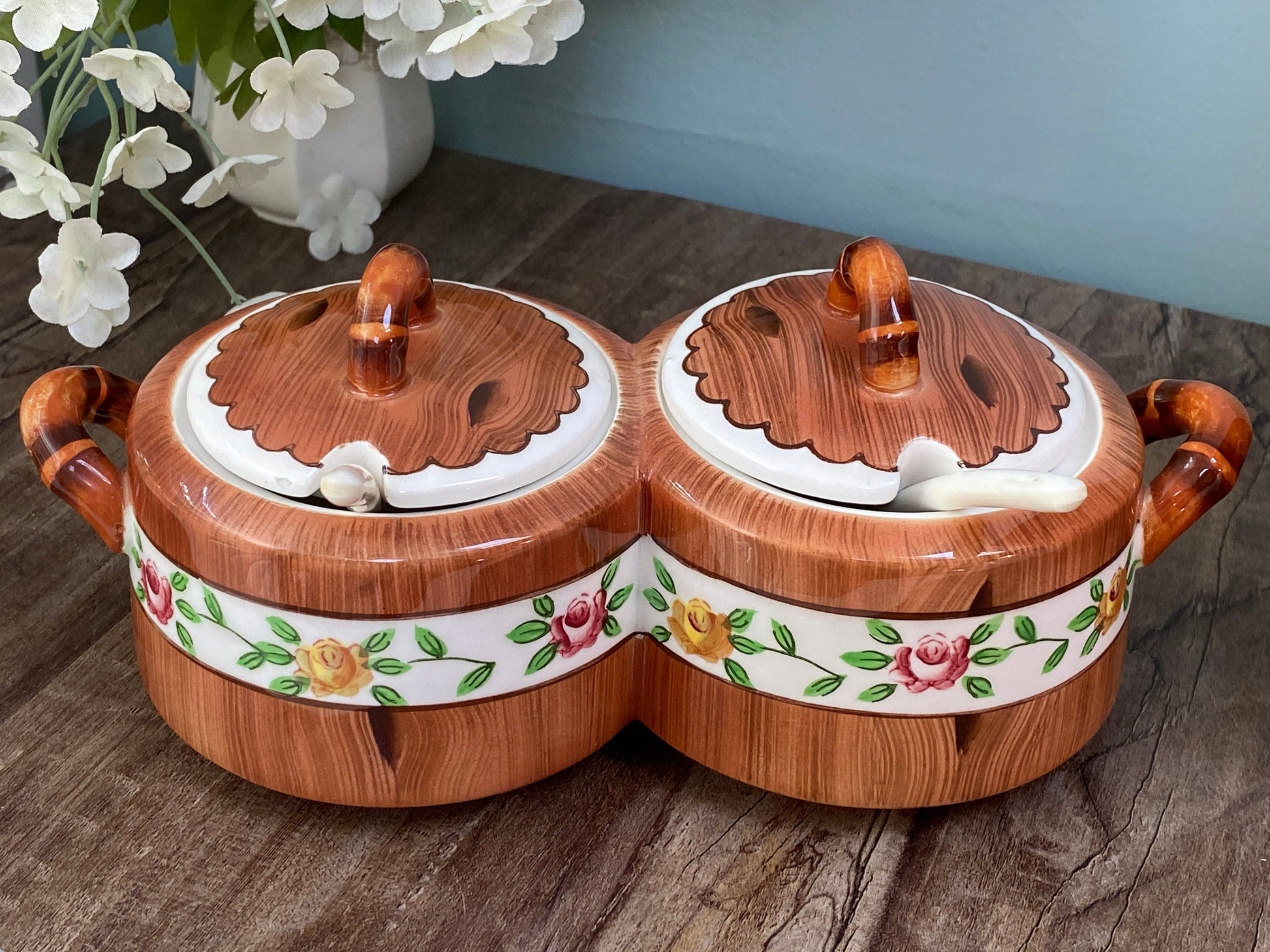 Ceramic, traditional condiment set - ImportFood