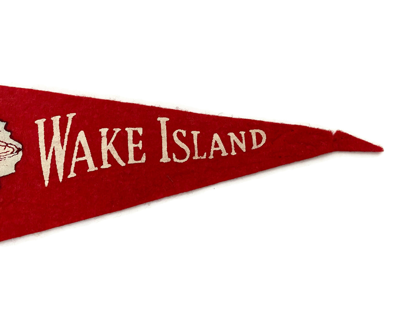 Vintage Wake Island Felt Pennant